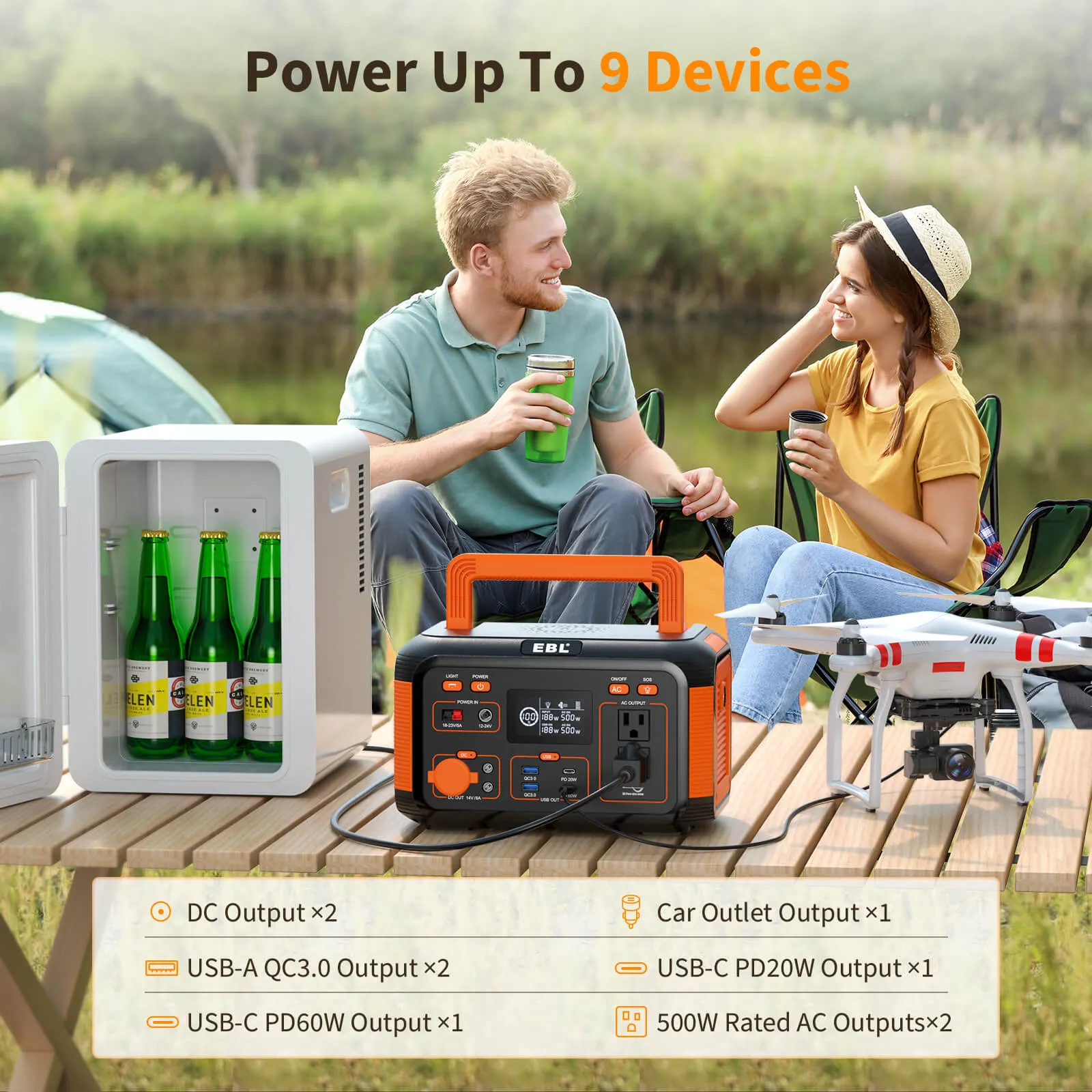 EBL Portable Power Station 500W Mini