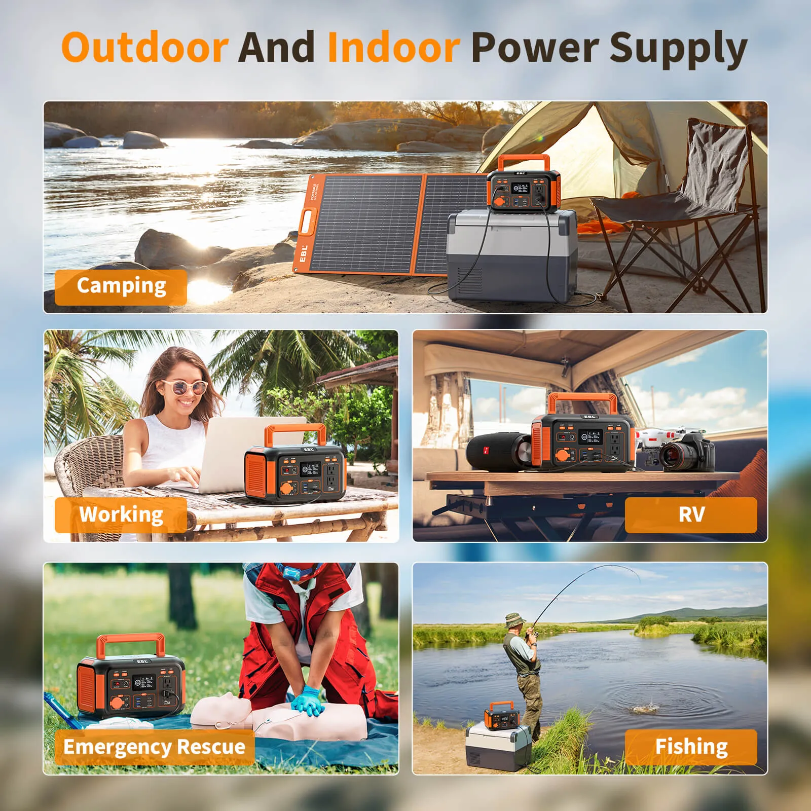 EBL Portable Power Station 500W Mini