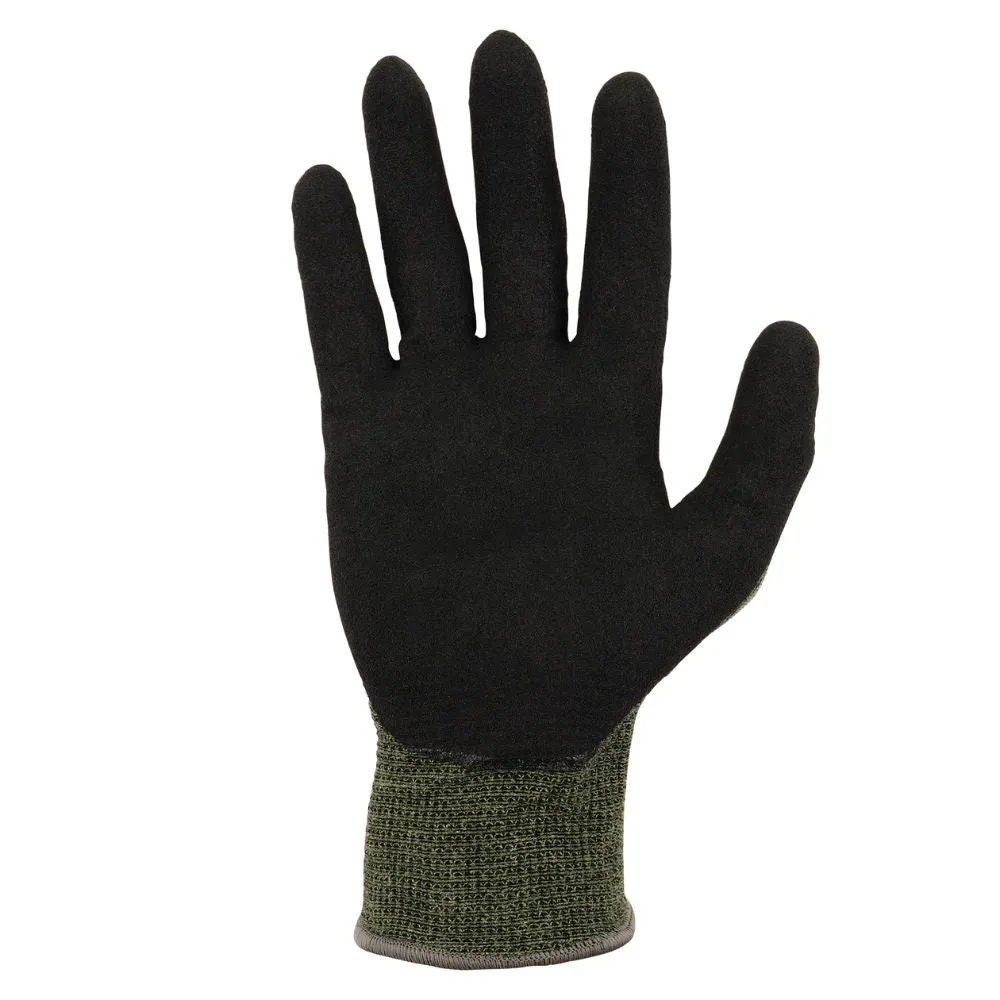Ergodyne 10344 #7042 1-pair L Green ANSI A4 Nitrile Coated CR Gloves