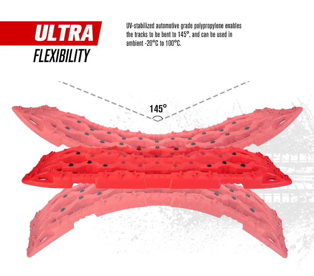 Fieryred Recovery Tracks /w Mounting Pins 15T Board 4WD Sand Track Snow Mud 4x4