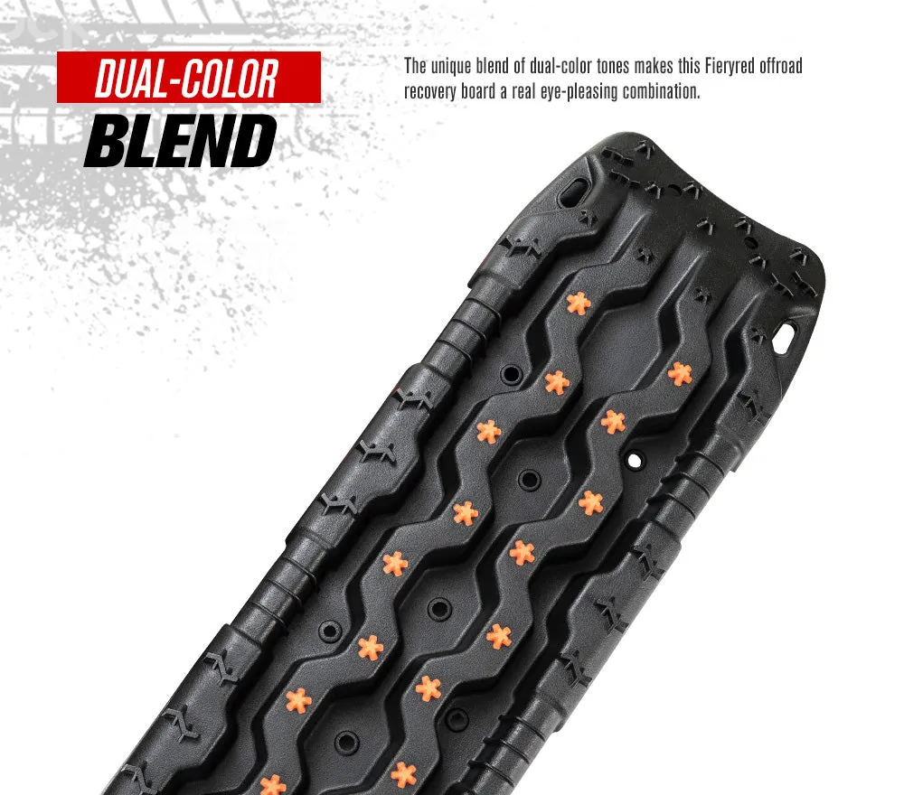 Fieryred Recovery Tracks /w Mounting Pins 15T Board 4WD Sand Track Snow Mud 4x4