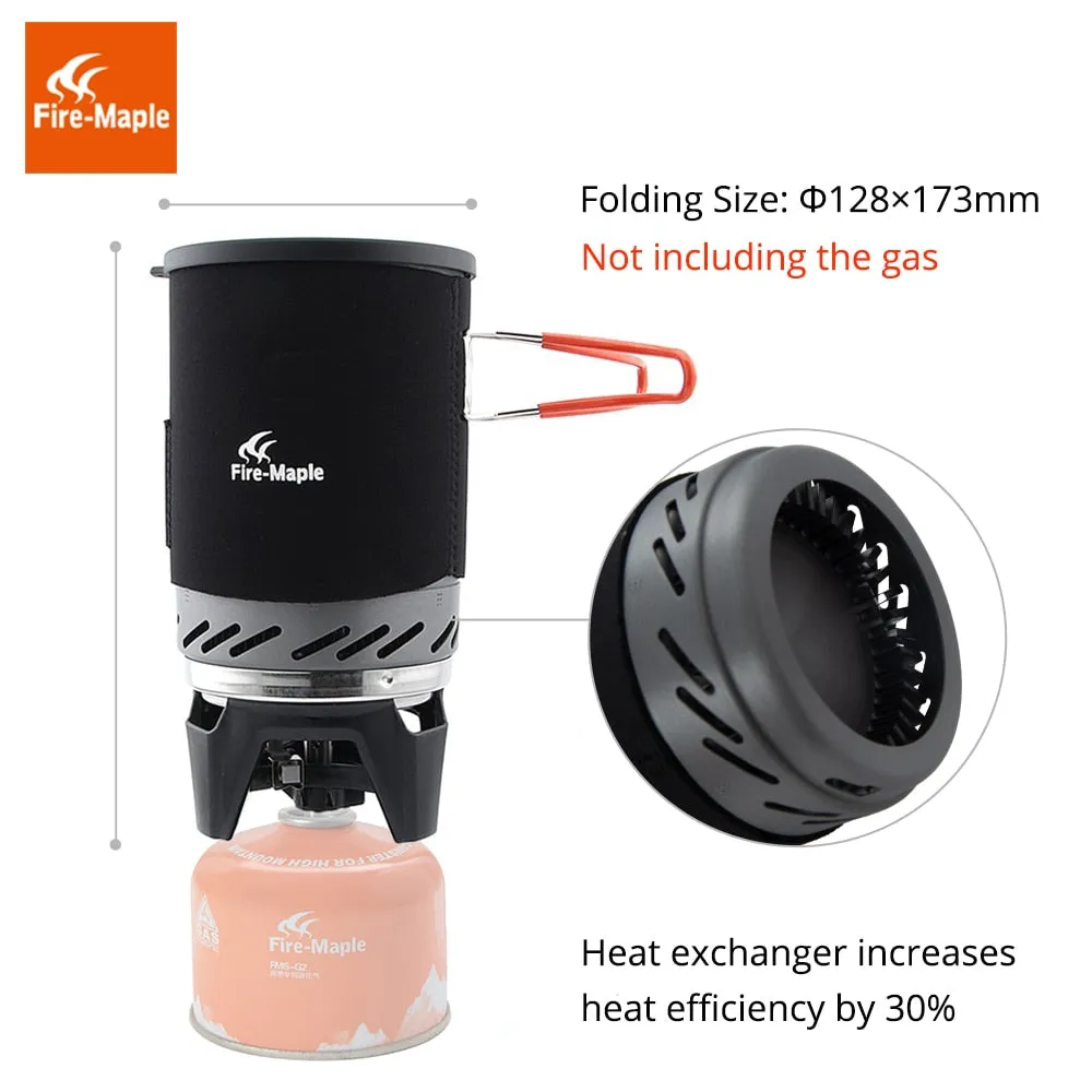 Fire Maple Star X1 Camping Stoves Outdoor Hiking Cooking System With Stove Heat Exchanger Pot Bowl Portable Gas Burners FMS-X1