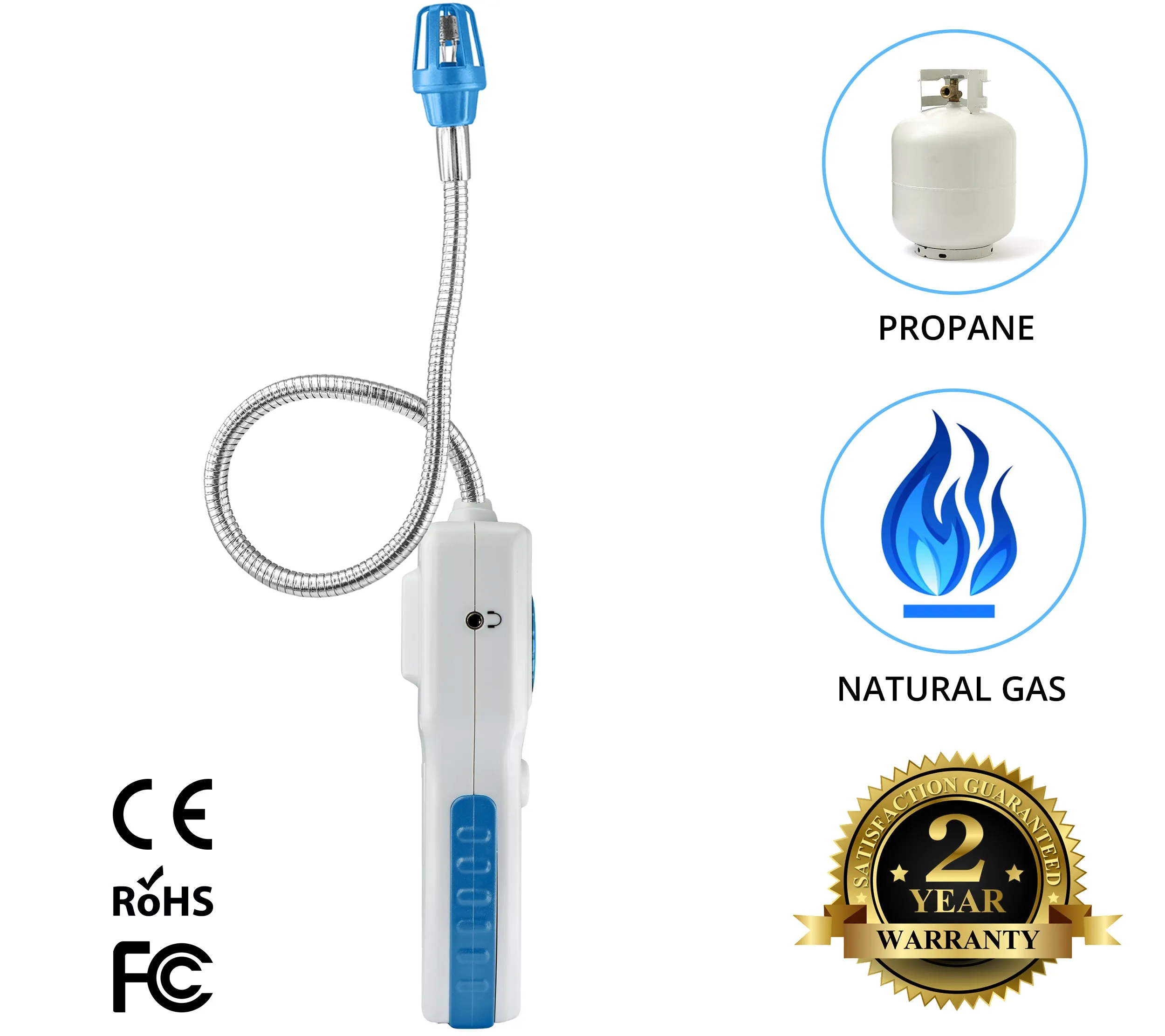 GASKNIGHT PRO Natural Gas Leak Detector for Home, Portable Propane Leak Detector