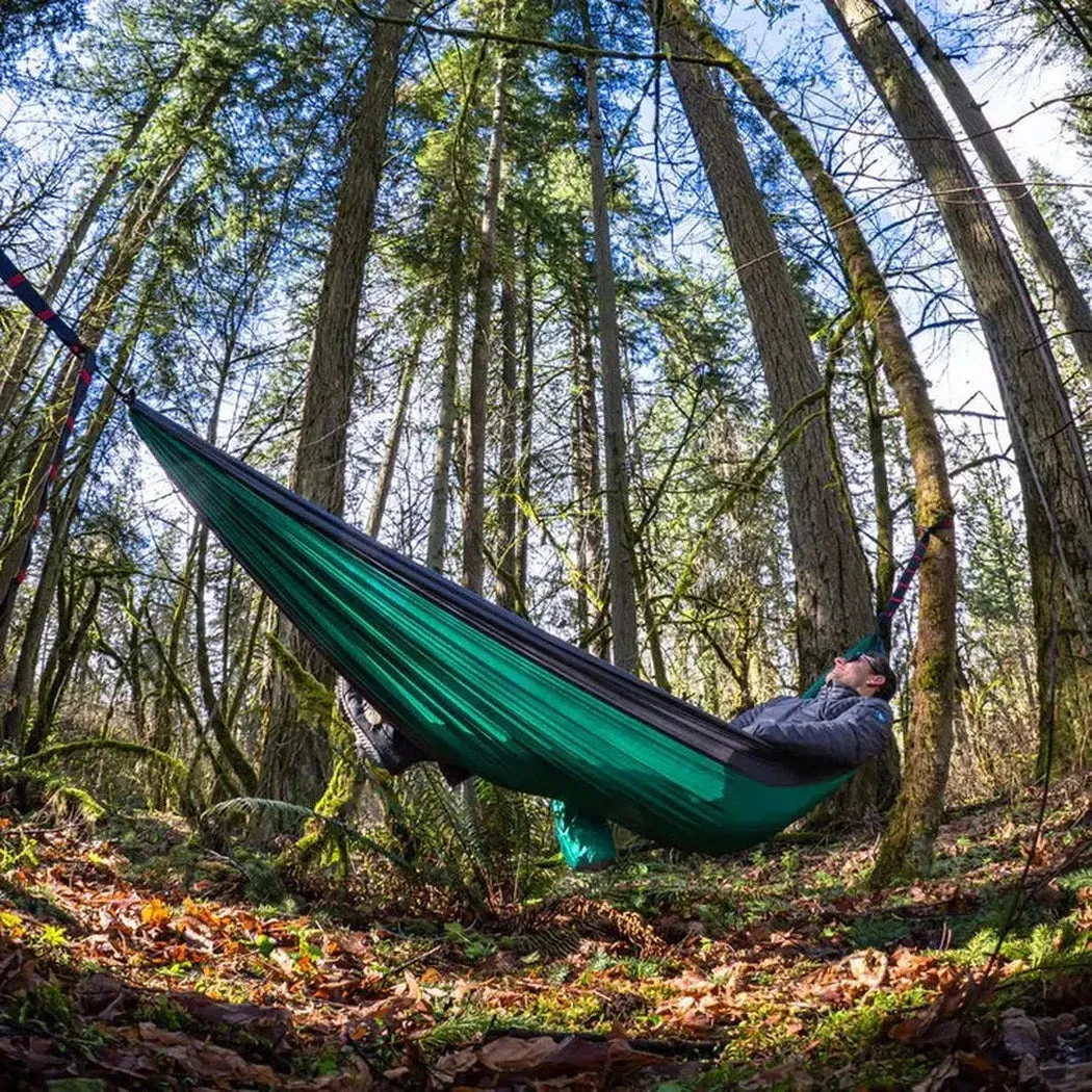 Grand Trunk Double Parachute Nylon Hammock with Straps