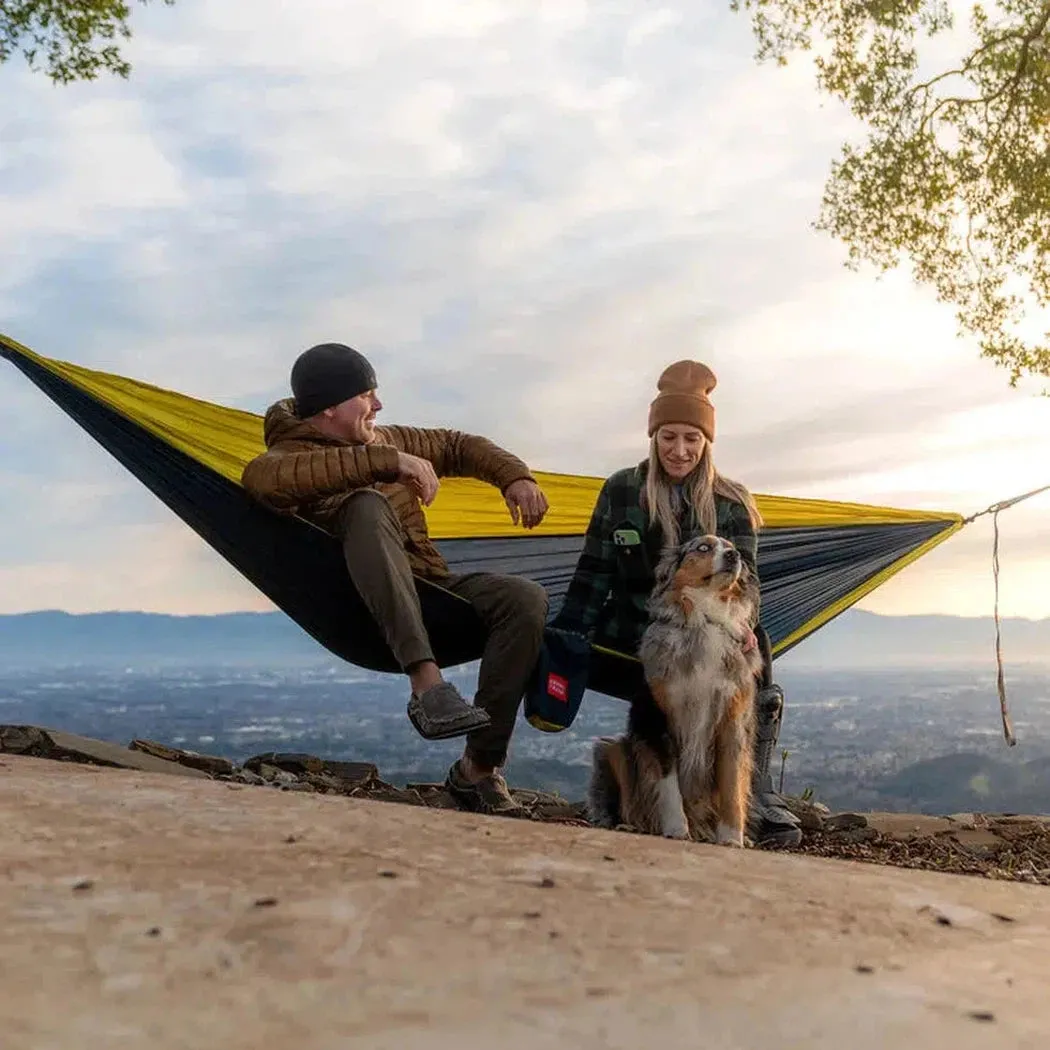 Grand Trunk Double Parachute Nylon Hammock with Straps