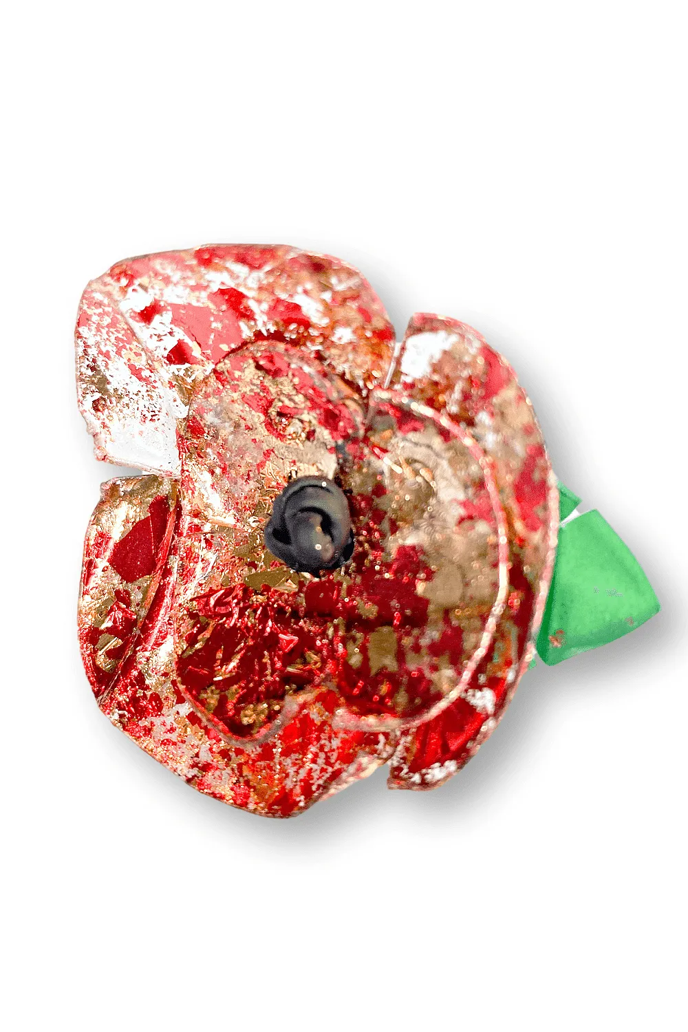 Hand Crafted Poppy Pin