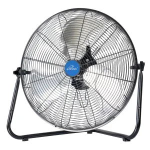ILG8F20 - iLIVING 20 Inch 5800 CFM High Velocity Heavy Duty Metal Floor Wall Fan, For Office, Commercial, Workstation, Greenhouse, Garage, Shop Attic Use, Black, UL Listed