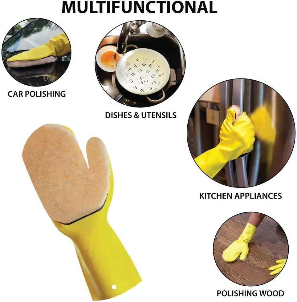 Kleen Mitt Polish Mitt Refill, Long-Pile Polyester For Buffering, OSFM (Pack of 3)