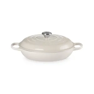 Le Creuset Signature Shallow Casserole Meringue 30cm
