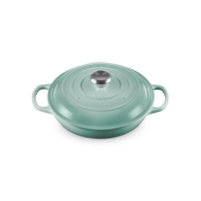 Le Creuset Signature Shallow Casserole Sage 26cm