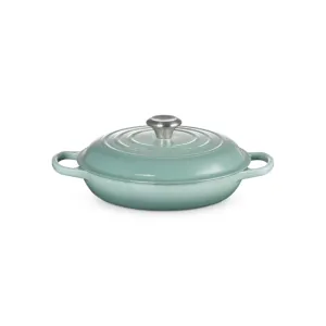 Le Creuset Signature Shallow Casserole Sage 26cm