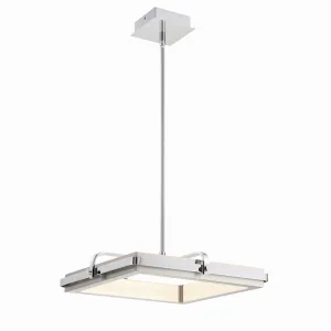 LED Chandelier from the Annilo Collection in Chrome And Nickel Finish by Eurofase