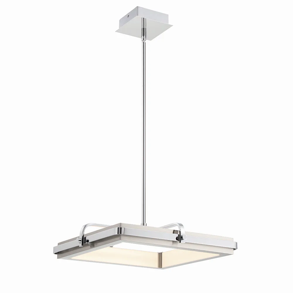 LED Chandelier from the Annilo Collection in Chrome And Nickel Finish by Eurofase
