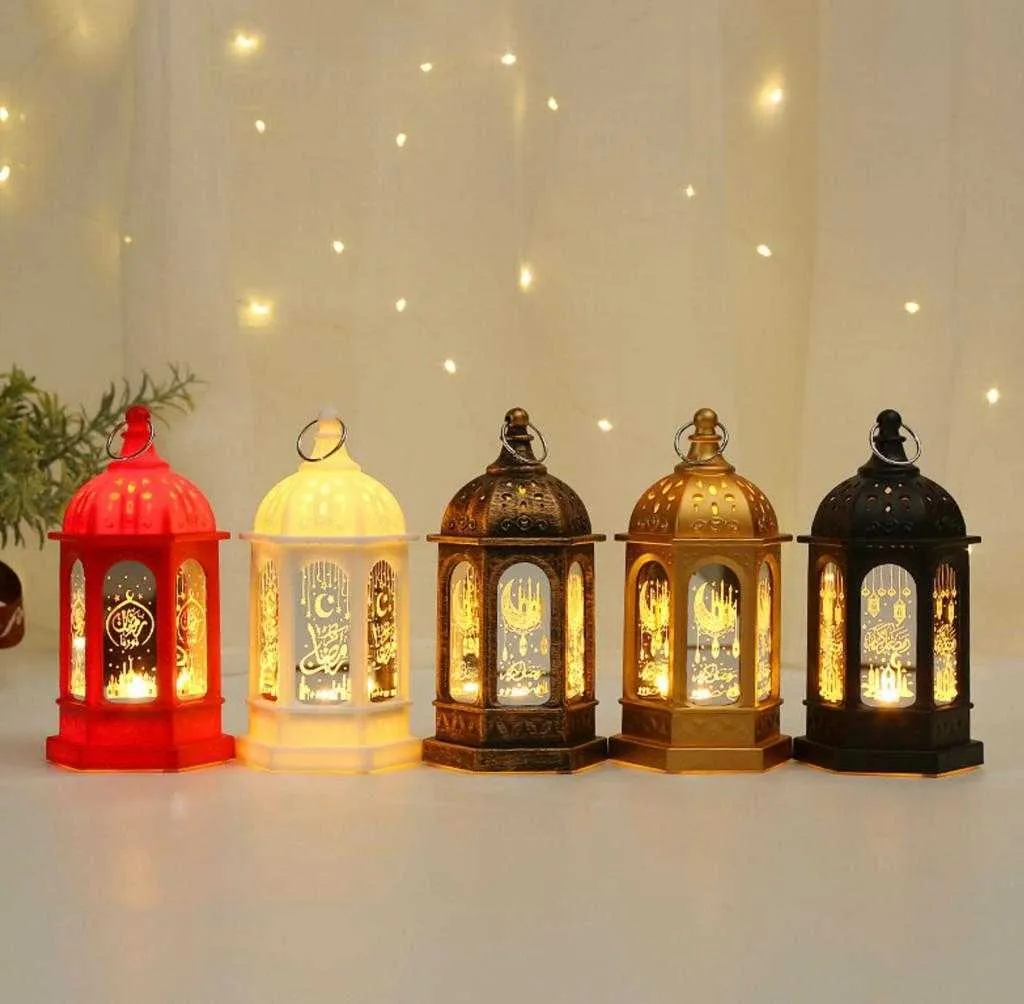 LED Ramadan Lantern Wind Lights Ramadan Decor For Home Happy EID MUBARAK Islamic Muslim Party Ramadan Kareem Gifts Eid Al Adha