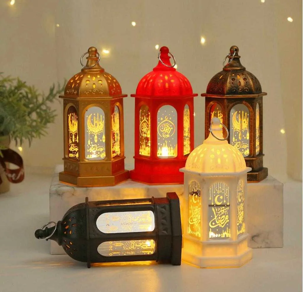 LED Ramadan Lantern Wind Lights Ramadan Decor For Home Happy EID MUBARAK Islamic Muslim Party Ramadan Kareem Gifts Eid Al Adha