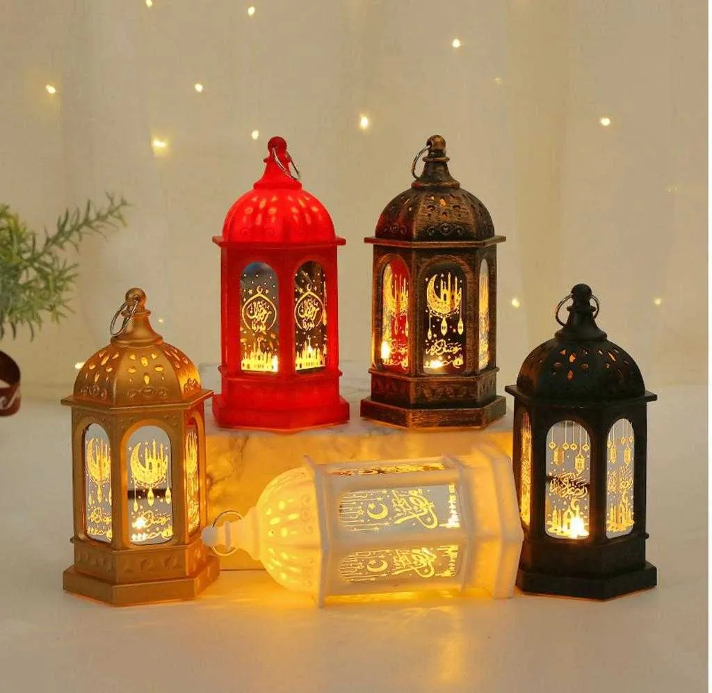 LED Ramadan Lantern Wind Lights Ramadan Decor For Home Happy EID MUBARAK Islamic Muslim Party Ramadan Kareem Gifts Eid Al Adha