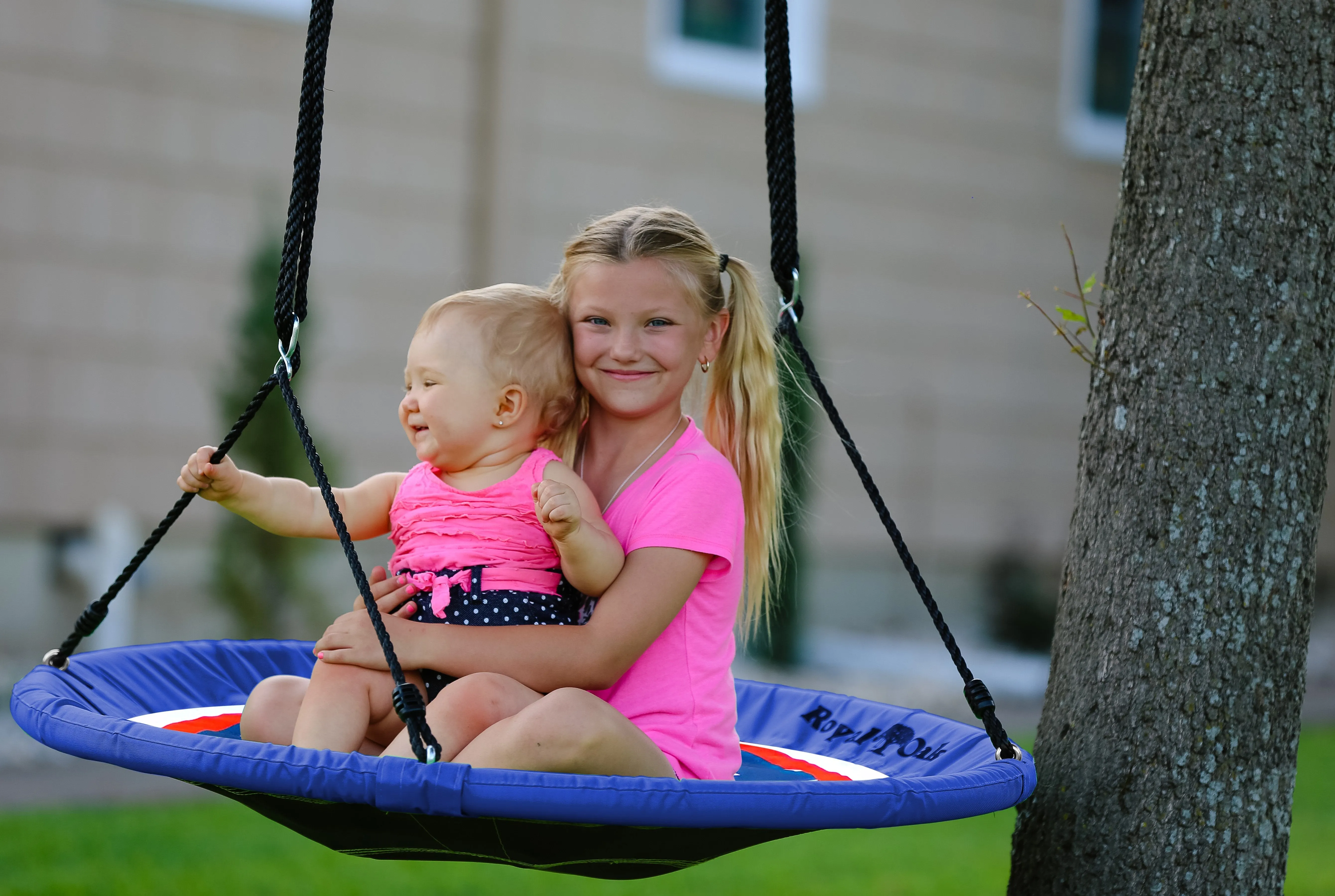 New Release! Giant American Flag Saucer Swing with Bonus Carabiners and Flags