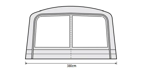Outdoor Revolution Airedale 6S /6SE Front Porch Extension
