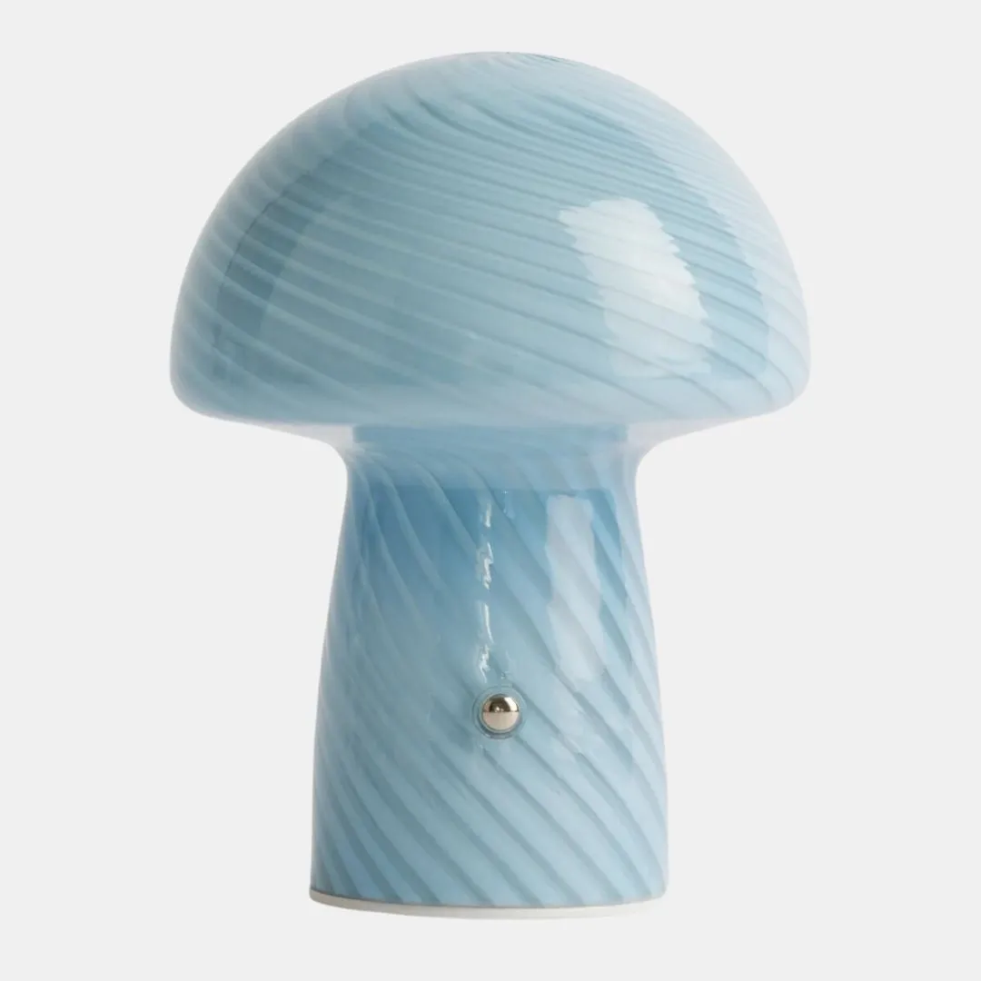 Portable Mini Glass Mushroom Lamp