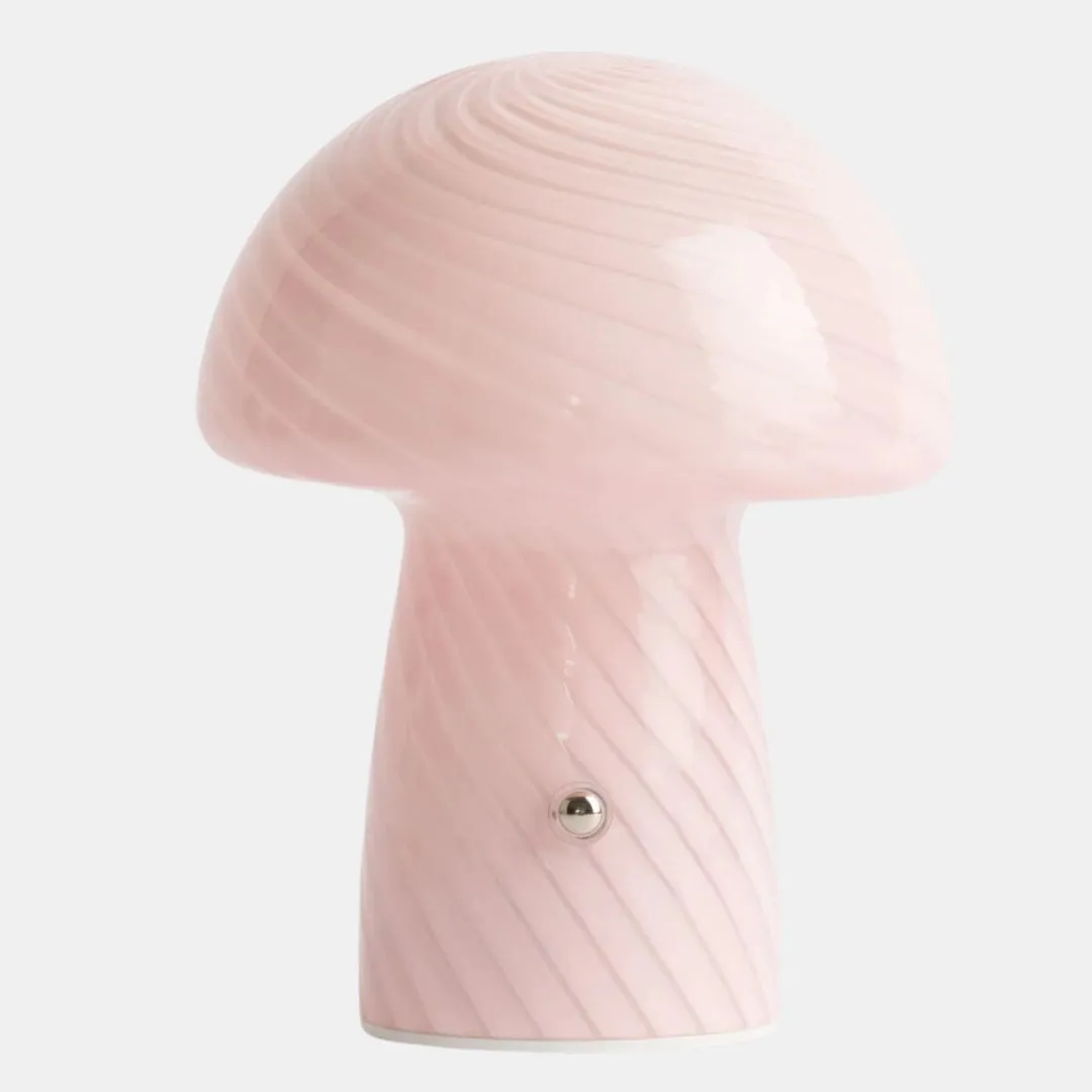Portable Mini Glass Mushroom Lamp