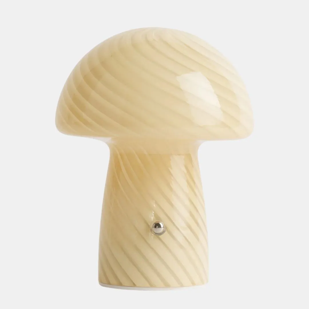 Portable Mini Glass Mushroom Lamp