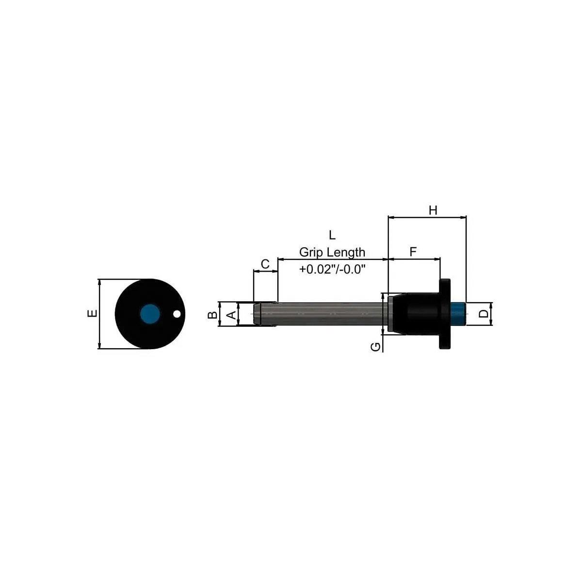 Push Button Quick Release Pin for Laser Harken Vang/Kicker
