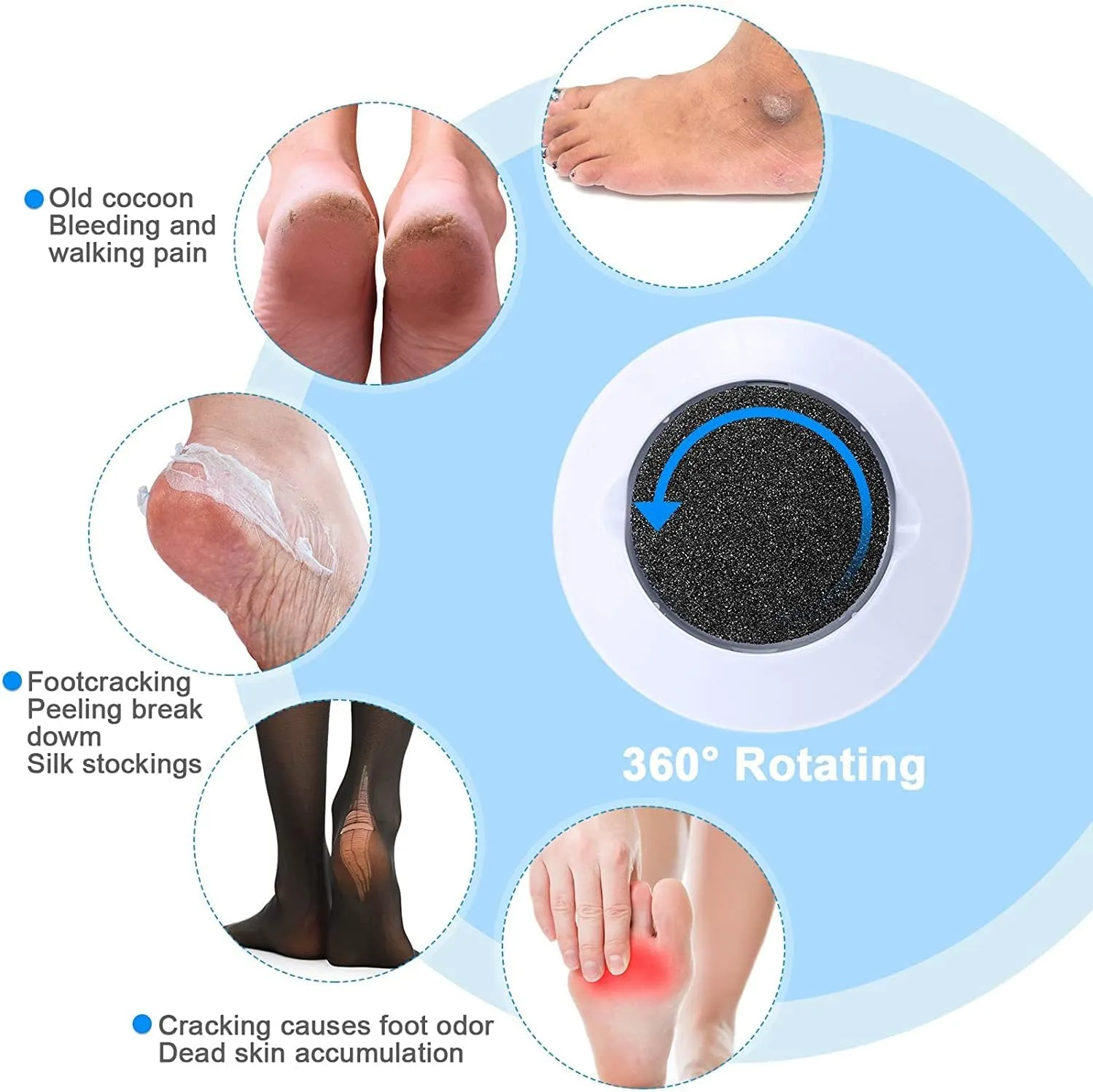 Rechargeable Electric Foot File