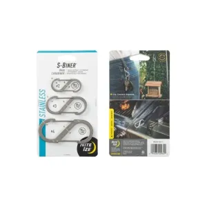 S-BINER STEEL COMBO - 3 PACK