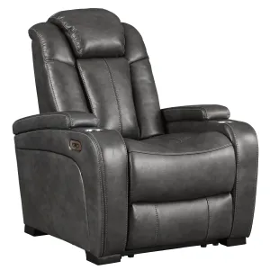 Signature Design by Ashley Turbulance Power Leather Look Recliner 8500113C
