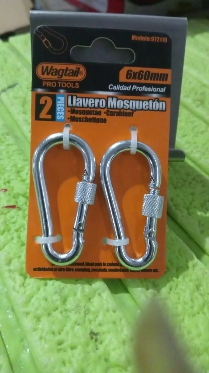 Snap Hook with Screw-Stainless Steel Snap Hook Clip Heavy Duty, Carabiner Clip (660 MM / 2 Pcs Set)