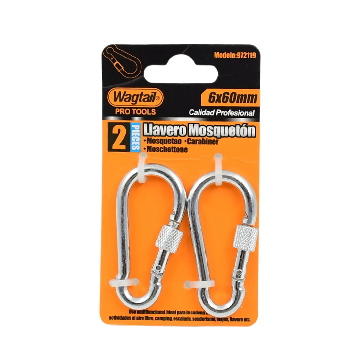Snap Hook with Screw-Stainless Steel Snap Hook Clip Heavy Duty, Carabiner Clip (660 MM / 2 Pcs Set)