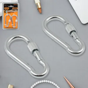 Snap Hook with Screw-Stainless Steel Snap Hook Clip Heavy Duty, Carabiner Clip (660 MM / 2 Pcs Set)