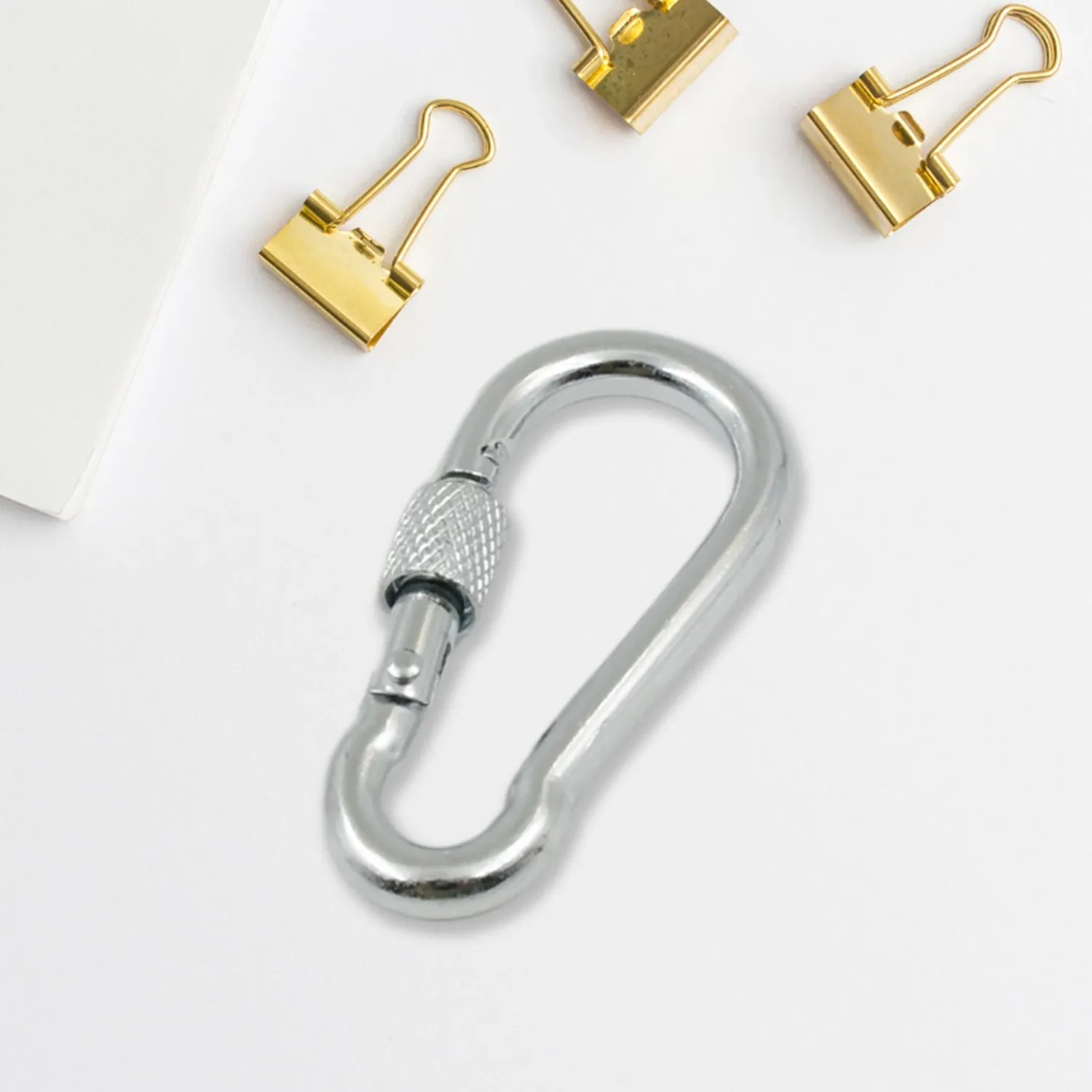Snap Hook with Screw-Stainless Steel Snap Hook Clip Heavy Duty, Carabiner Clip (660 MM / 2 Pcs Set)