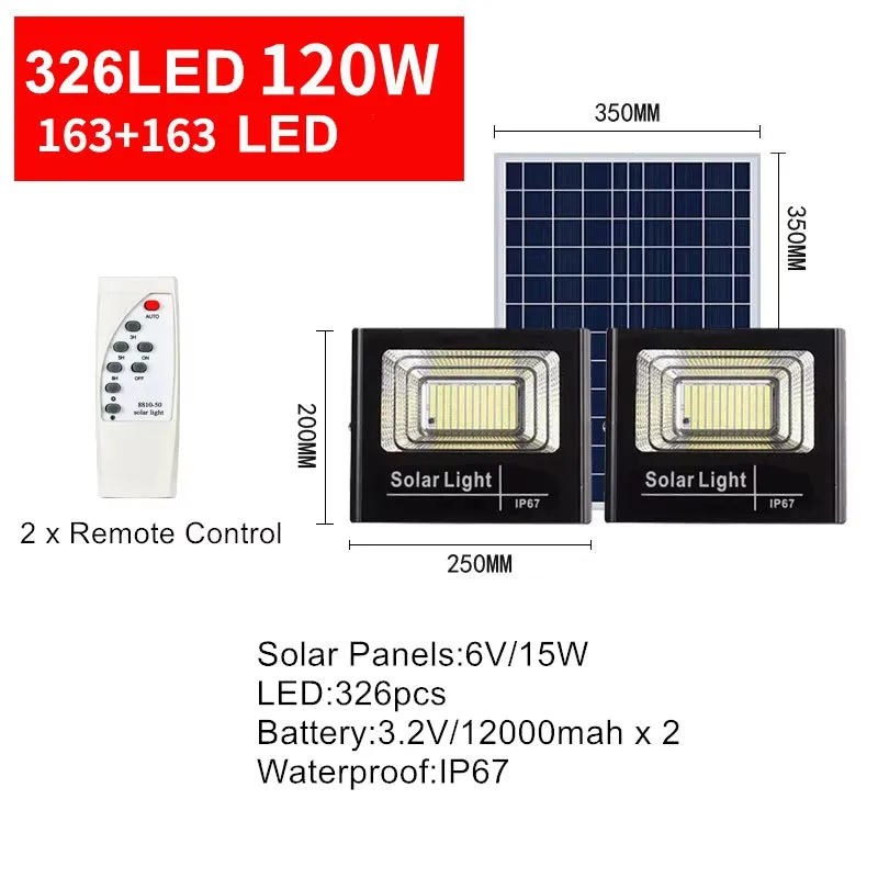 Solar Flood Light Led Light Solar Lamp Outdoor Waterproof Wall Lamp Projector Led Solar Lamps Multi-Function Garden Lighting