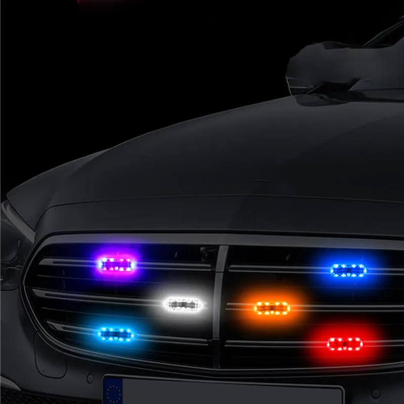 Solar-Power LED Strobe Lights for Cars