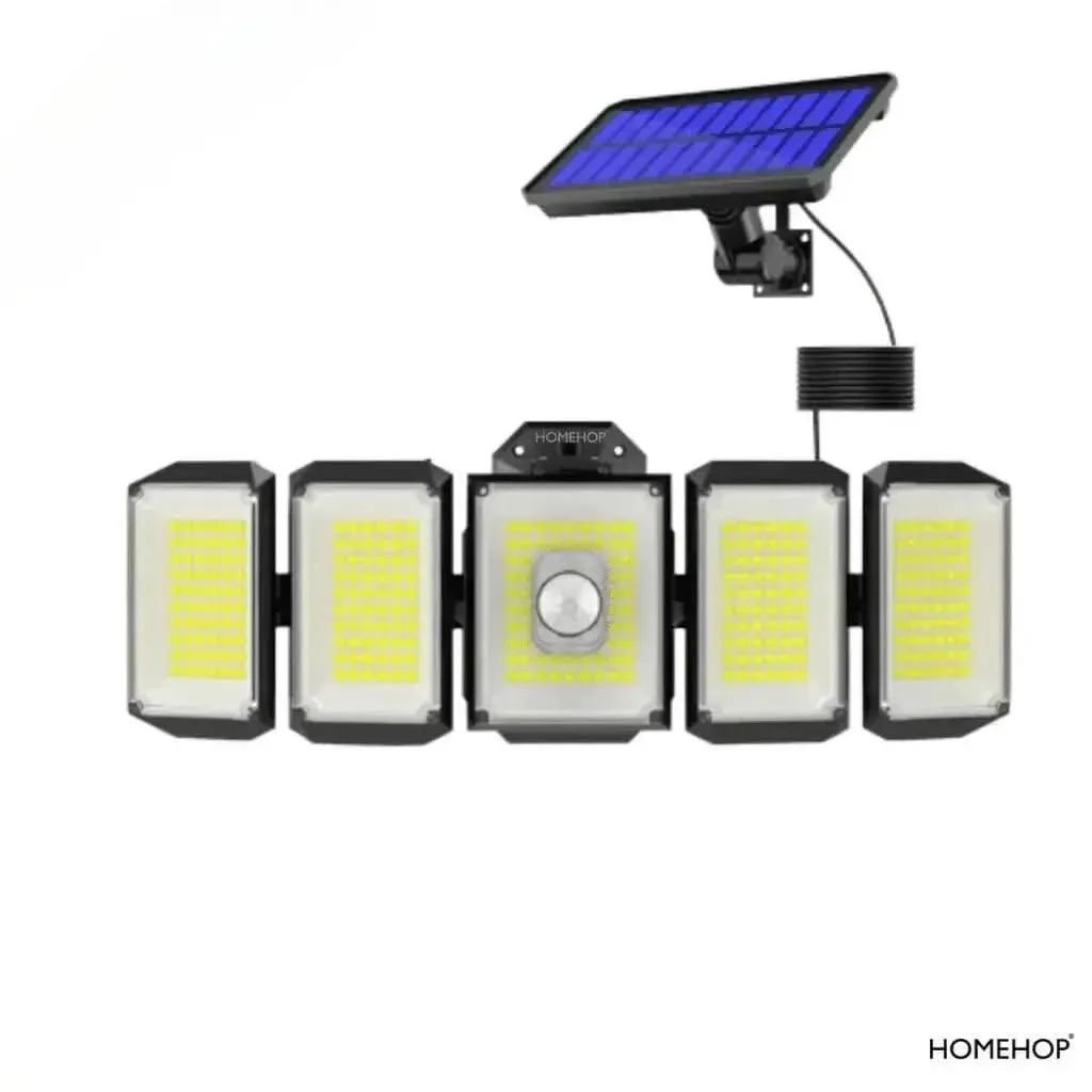 Solar Sensor Lights With Motion Sensor Lamp For Home Outdoor Garden (Waterproof, Cool White, Renewed)