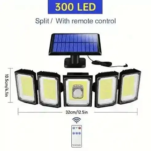 Solar Sensor Lights With Motion Sensor Lamp For Home Outdoor Garden (Waterproof, Cool White, Renewed)