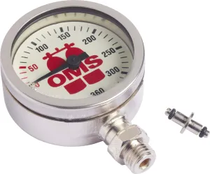 SPG 52 mm, Mineral Glass, Nickel Finishing, "OMS" 0-360 Bar