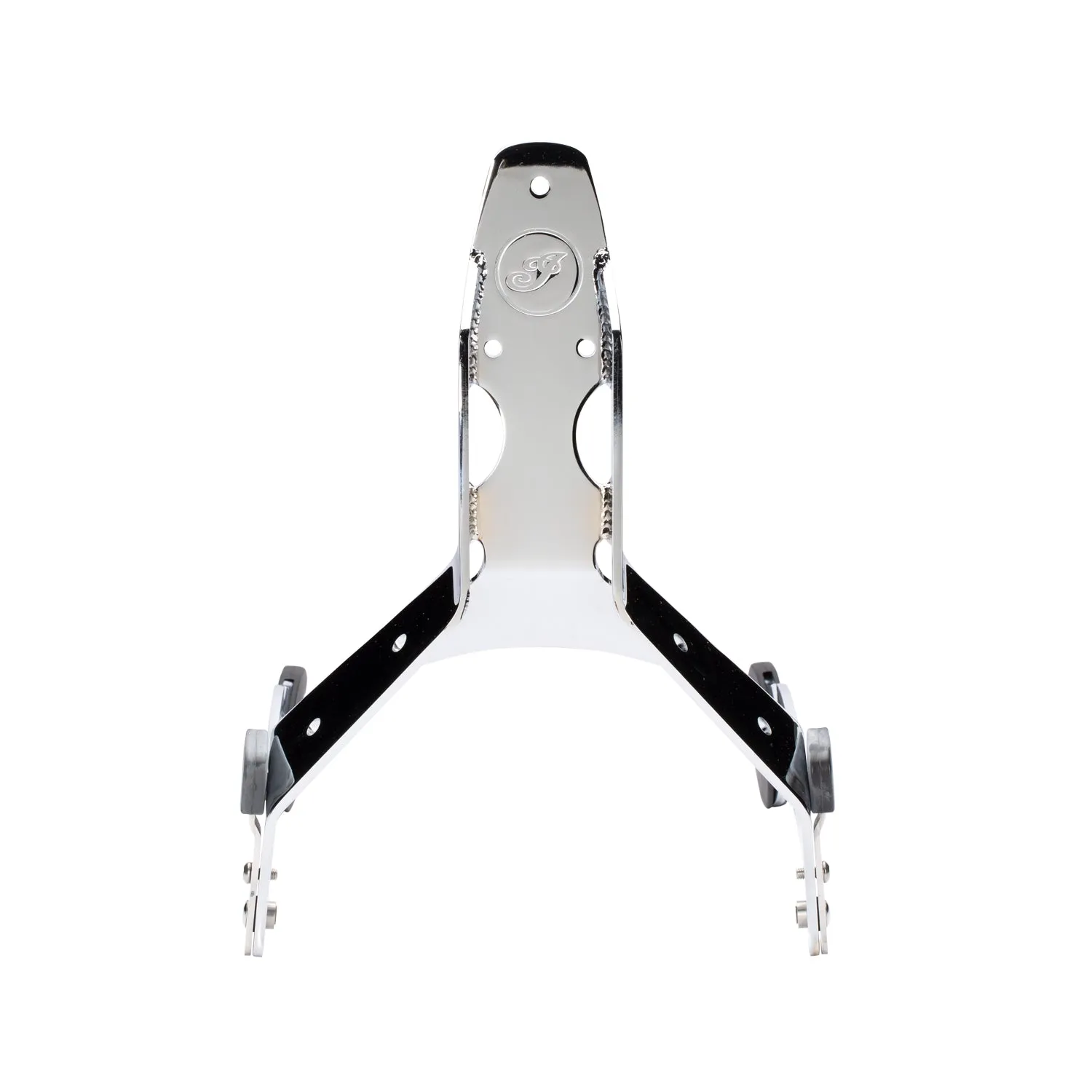 Steel 12 in. Quick Release Passenger Sissy Bar -Chrome
