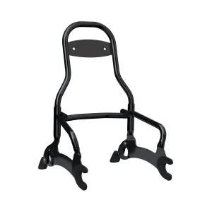 Steel 12 in. Universal Quick Release Passenger Sissy Bar -Thunder Black