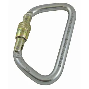 Sterling Steel Screwlock Carabiner (Closeout)