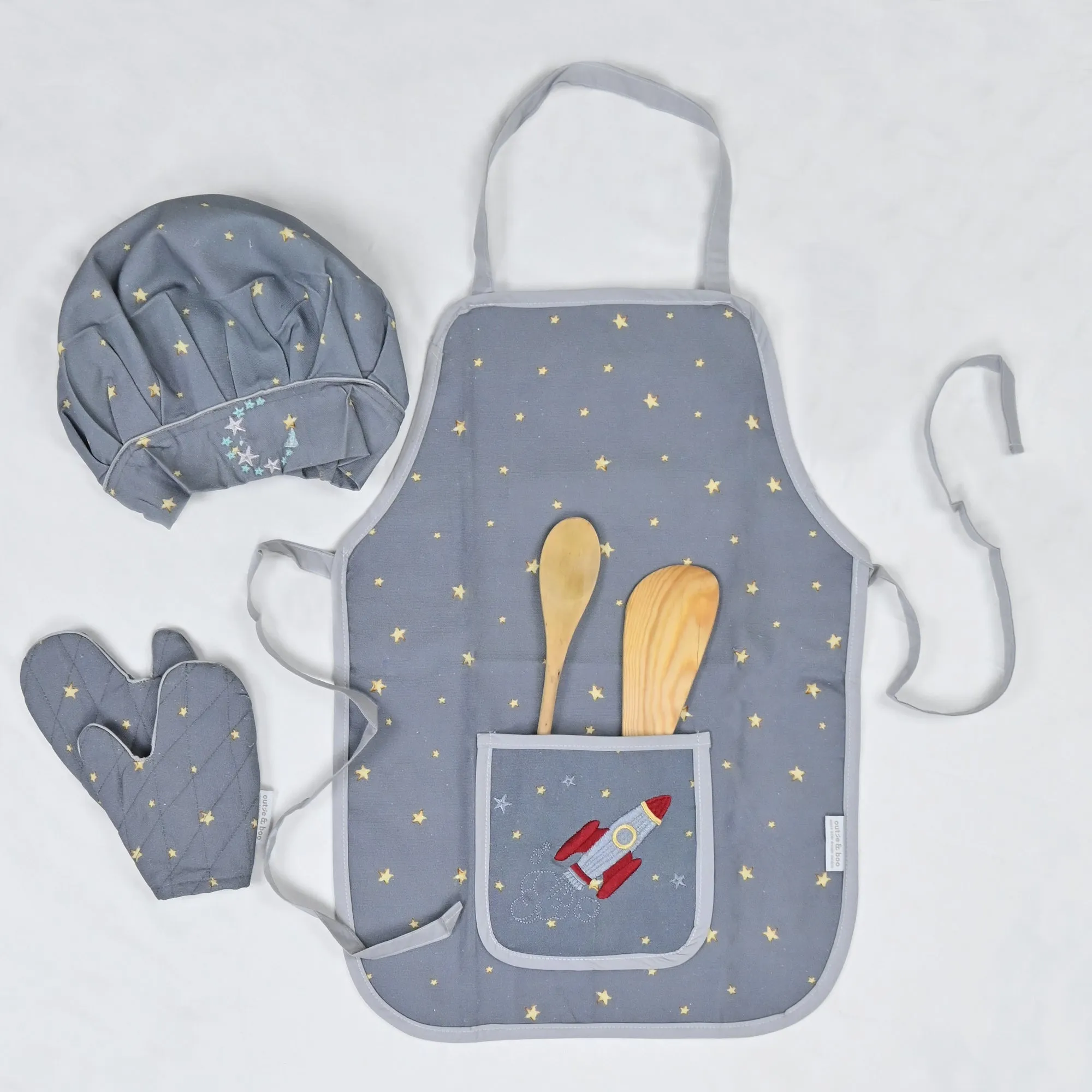 To The Moon & Back  - Apron Set (Apron   Cap   Glove)