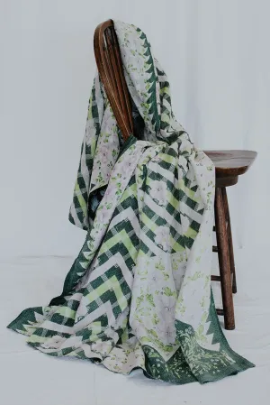 Vintage Kantha Blanket "FF"