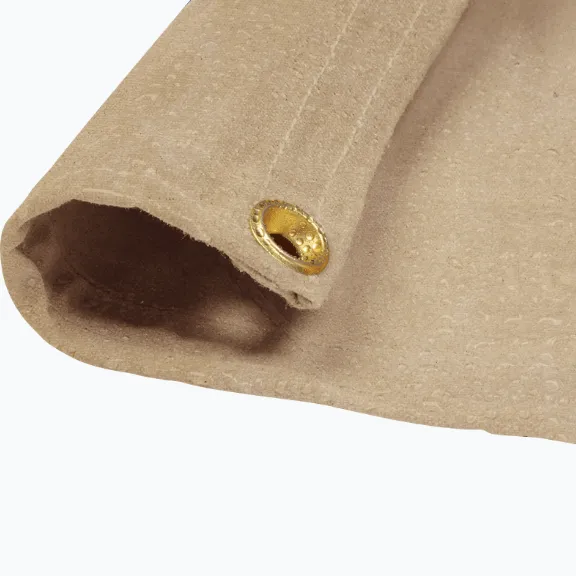 White Canvas Tarp 6' x 8'