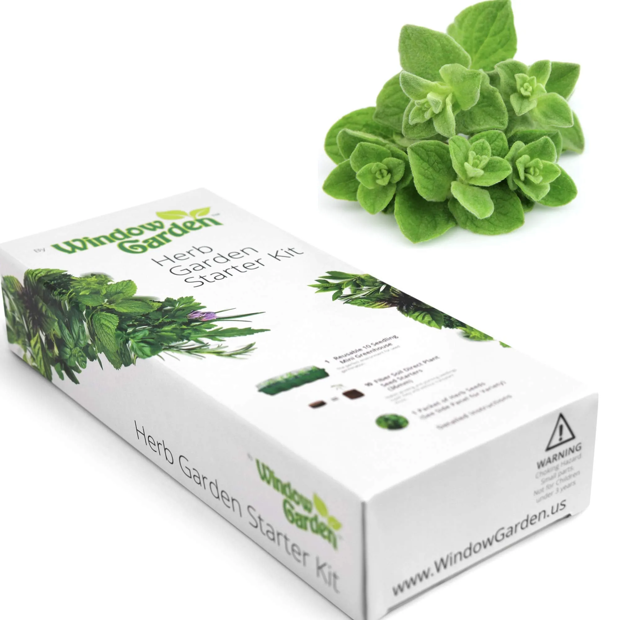Window Garden - Basil Herb Kit - Grow Your Own Food. Germinate Seeds on Your Windowsill