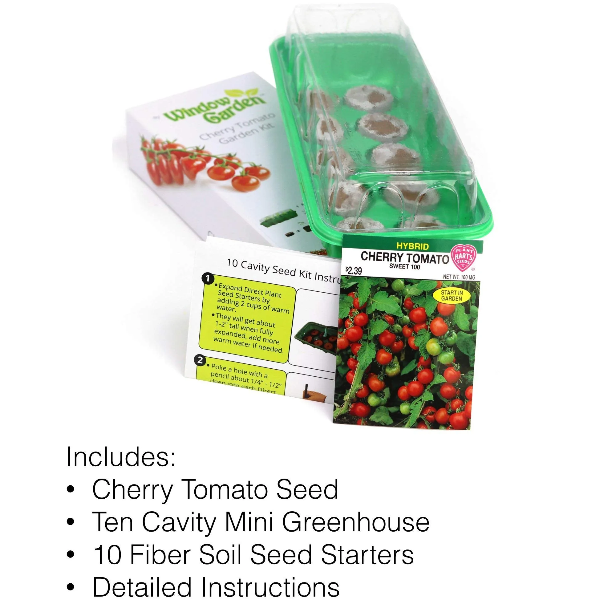 Window Garden - Cucumber Vegetable Starter Kit - Grow Your Own Food. Germinate Seeds