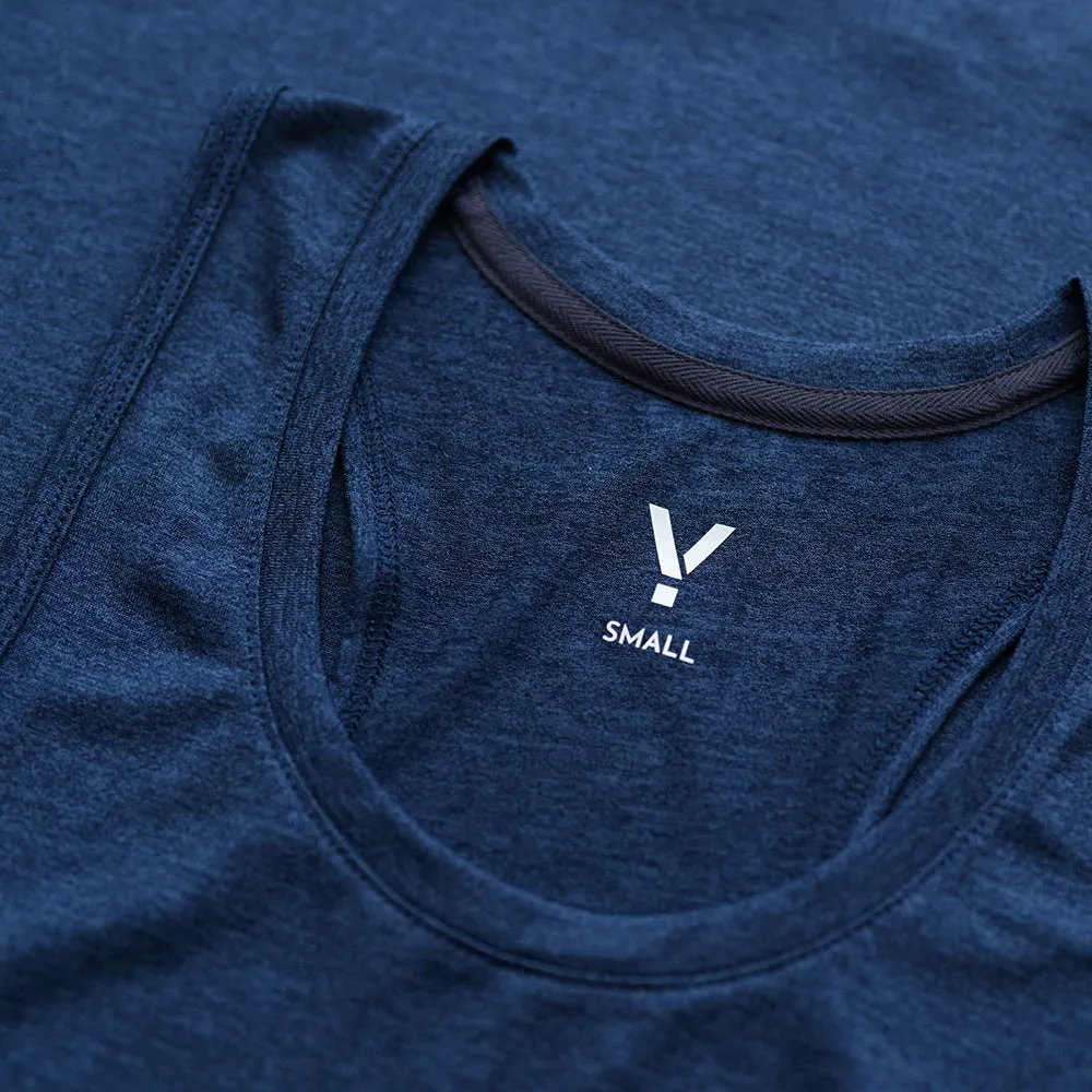 Womens Stellar Tech Singlet (Navy)