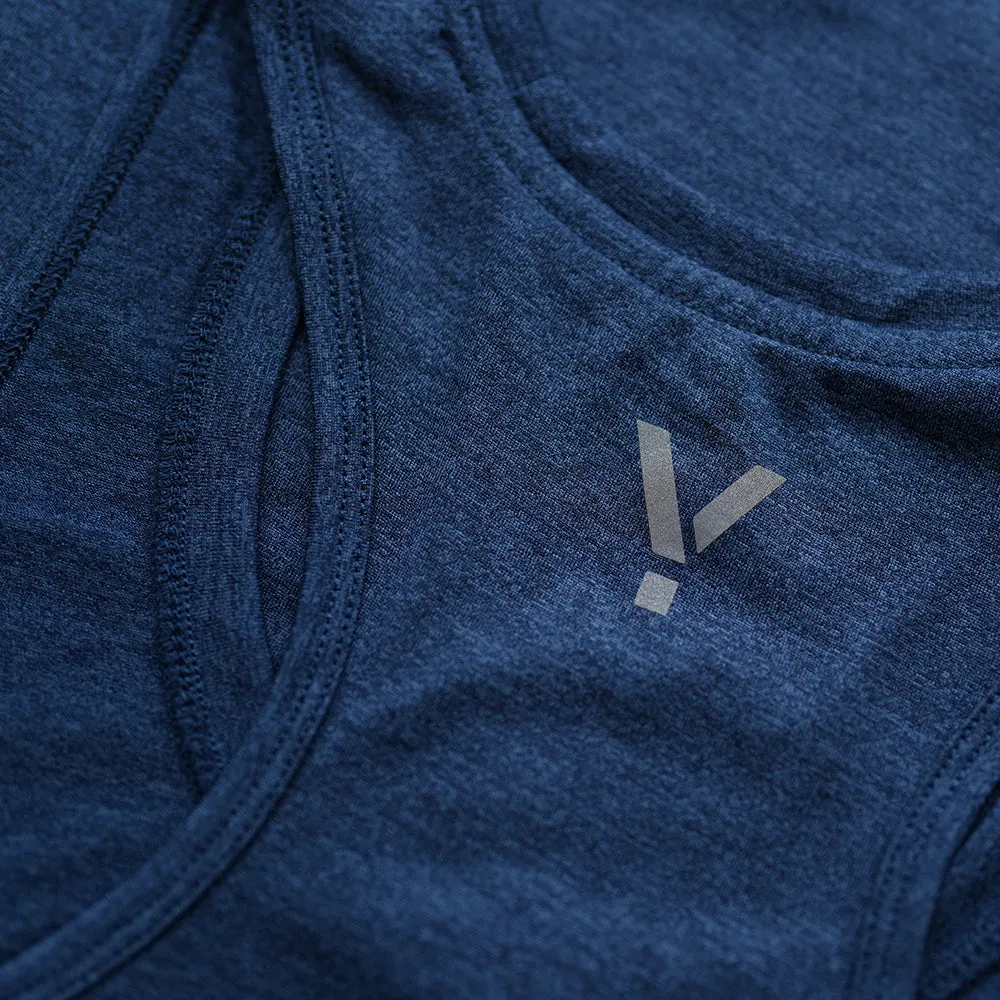 Womens Stellar Tech Singlet (Navy)