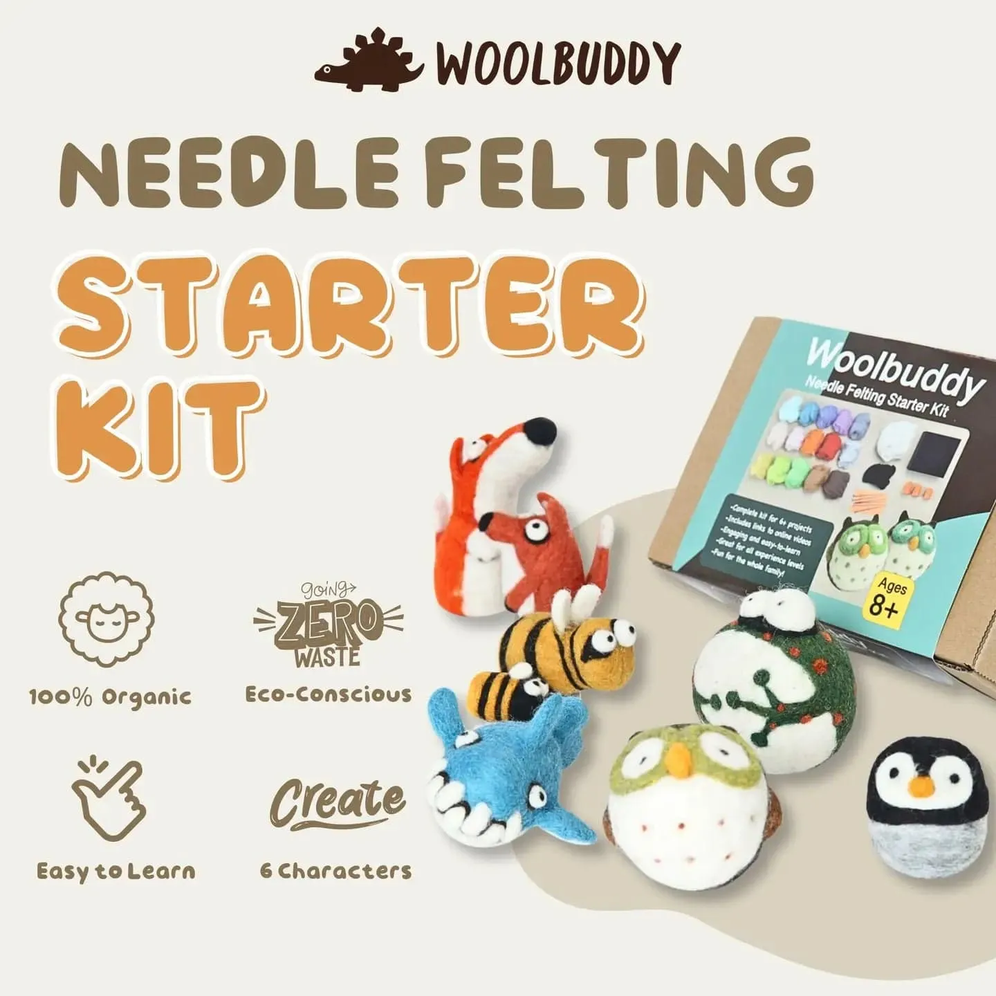 Woolbuddy Needle Felting Starter Kit